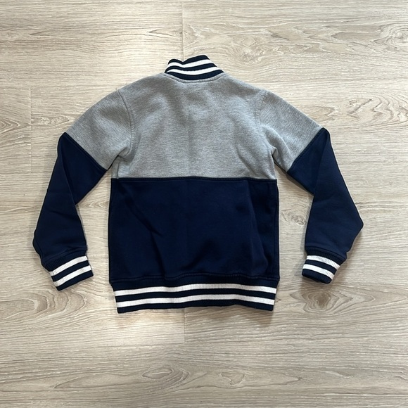 Patriots Gray and Blue Varsity Sweatshirt “Jacket” - Picture 3 of 4